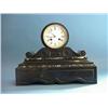 Image 1 : Quality Marble And Slate Mantel Clock With Pair Of Matching...