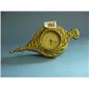 Image 1 : Unusual Brass Bellows Clock Brit United Clock Co....