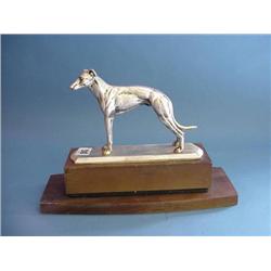 Mounted Metal Greyhound Figure...