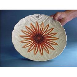 Floral Decorative Charger Potters Mark Crossed Swords...