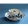 Image 1 : 18th Cent. Blue And White Teabowl And Saucer (Possibly Lowestoft)...