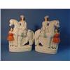Image 1 : Staffordshire Flatback Figures Group "Lady On Horse With Boy" (One...