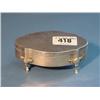 Image 1 : Small Silver Jewel Box On Four Feet 3.75" X 2.5" Mark  Rubbed...
