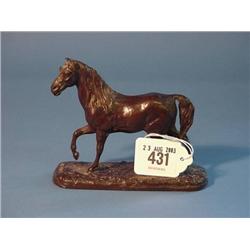 Small Bronze Horse 4" Height Stamped P.J.Mene...