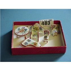 7 Pieces Limoges Dolls House Furniture...