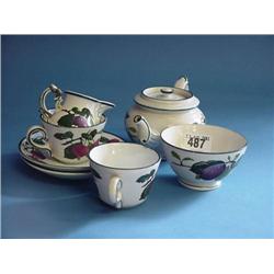 Five Piece Villeroy And Boch Dresden Teaware (Teapot, Sugar, Cream, 2...