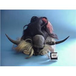 Tribal Medicine Man Head Dress - Skull And Horns With Natural Padded...
