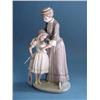 Image 1 : Lladro "Lady Consoling Girl" Figurine Approx.10" Height (No.5142...
