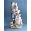 Image 1 : Lladro Figure Group "Lady In Rural Dress With Children And Ducks"...