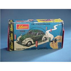 Schuco Vw Polizeiwagen Mechanical Toy Boxed (Bollard Tyre And...