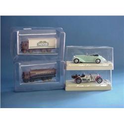 2 Solido Early Die Cast Toys (Boxed) And 2 Efe Die Cast Commercials...