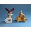 Image 1 : Royal Dux Deer Figure And Goebel Rabbit Figure...