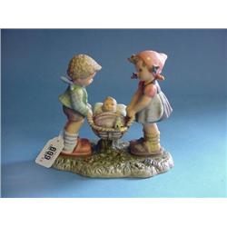 Goebel Girl And Boy With Baby Figure...