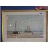 Image 1 : Watercolour Of "Coastal Shipping" Bearing Signature H.Hulk 7.5" X 11...