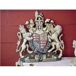 Heavy Cast Metal Royalty Crest...