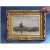 Image 1 : Oil On Panel "Windmill On The Broads" Bearing Signature R.Bagge-Scott...
