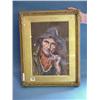Image 1 : Gilt Framed Watercolour Study Of Fisherman Smoking Clay Pipe...