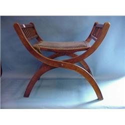 20th.Cent. "X" Framed Folding Stool...