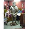Image 1 : Reproduction Suit Of Armour On Stand With Sword Approx. 5 Feet Height...