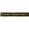 Image 1 : Original enamel Railway Express Agency sign