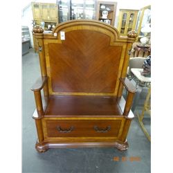 Mahogany Bench w/Storage