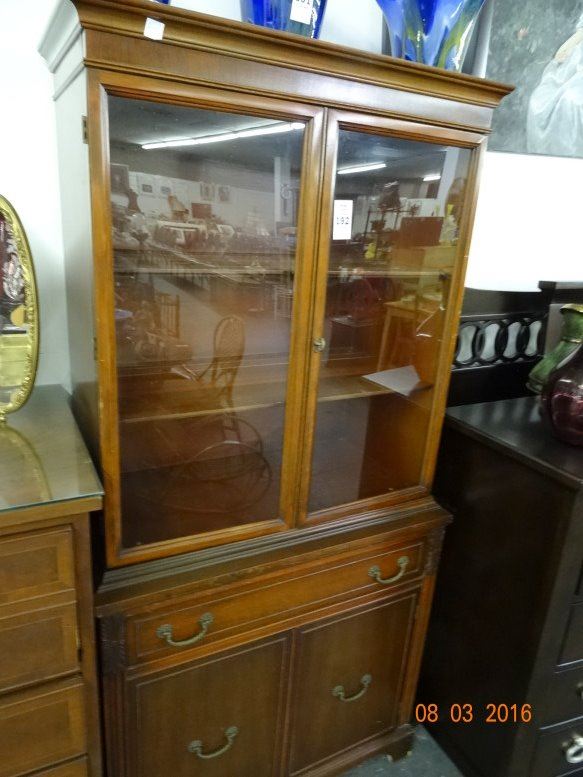 Mahogany China Hutch