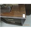 Image 2 : Contemporary Oak Mica  Headboard/Nightstands/Dresser/Mirror Set