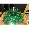 Image 1 : Green Punch Bowl Set