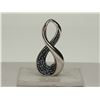 Image 1 : #3-STERLING SILVER DIAMOND (0.12CT) PENDANT