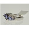 Image 2 : #11-STERLING SILVER TANZANITE (1.0CT) RING