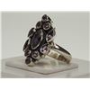 Image 2 : #15-STERLING SILVER LARGE AMETHYST RING