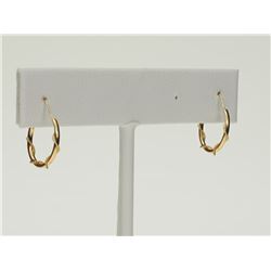 #16-2 PAIRS OF 14K YELLOW GOLD HOOPS