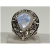 Image 1 : #18-STERLING SILVER MOONSTONE RING