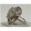 Image 3 : #18-STERLING SILVER MOONSTONE RING