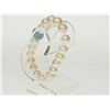 Image 3 : #20-FRESHWATER PEARL BRACELET WITH BLUE CRYSTAL