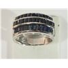 Image 2 : #21STERLING SILVER SAPPHIRE (1.2CT) RING