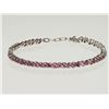 Image 1 : #24-STERLING SILVER RUBY (7.54CT) BRACELET