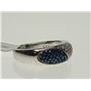 Image 3 : #26-STERLING SILVER BLUE AND WHITE DIAMOND