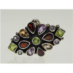 #31-STERLING SILVER GEMSTONE RING