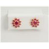 Image 1 : #36-18K YELLOW GOLD RUBY (2.11CT) EARRINGS