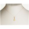 Image 1 : #42-14K YELLOW GOLD OPAL NECKLACE