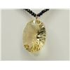 Image 2 : #47-14K YELLOW GOLD QUARTZ AND SPINEL NECKLACE