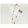 Image 1 : #48-14K YELLOW GOLD PEARL AND RUBY BRACELET