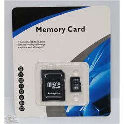 NEW 32GB MICRO SD CAR WITH SD ADAPTER