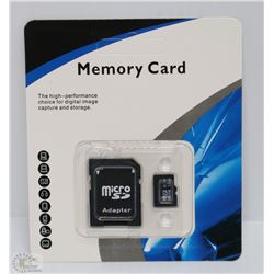 NEW 32GB MICRO SD CAR WITH SD ADAPTER