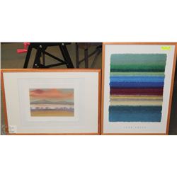 SET OF 2 FRAMED WATER COLOR PICTURES