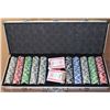 Image 1 : LARGE COMPLETE POKER CHIP SET IN CASE