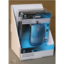 CASE OF 2 SLIM OPTICAL MICE FOR COMPUTER