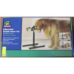 TOP PAW ADJUSTABLE DOUBLE DINER SET