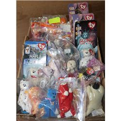 FLAT OF ASSORTED TY BEANIE BABIES